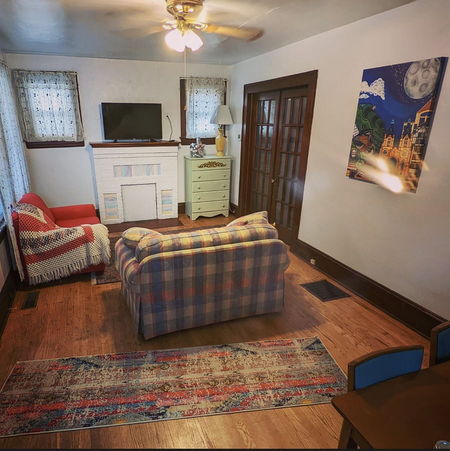 Corner living room