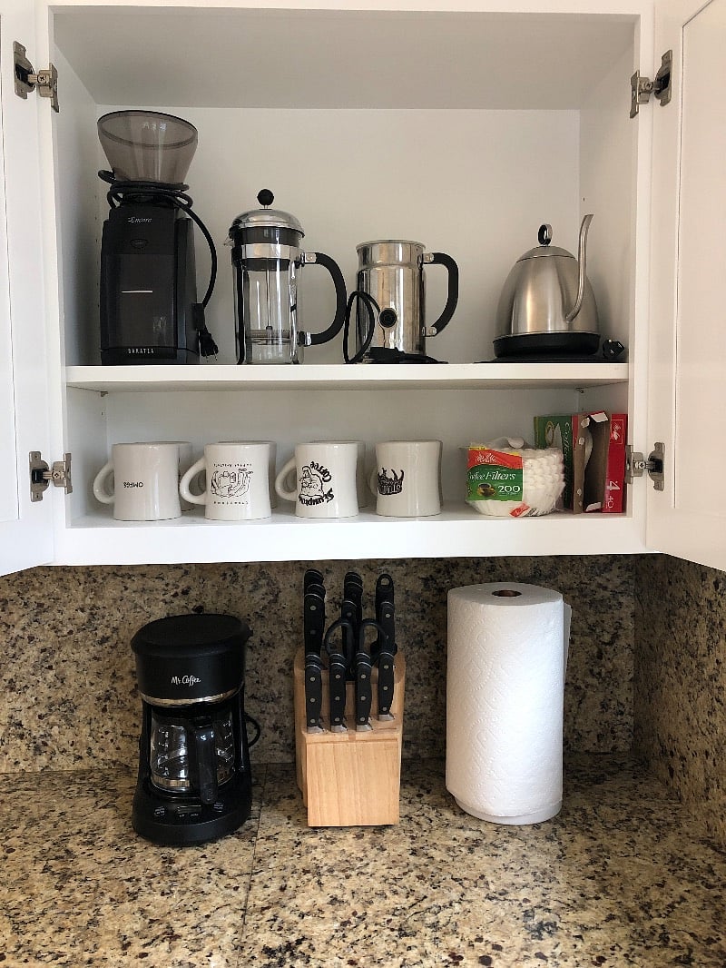 Every coffee option you might want. Instant hot water kettle for tea or pour over. Our favorite coffee shop Lander is steps from your front door.