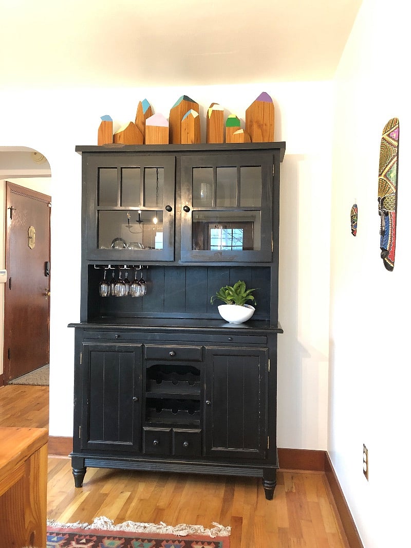 Large dining hutch.