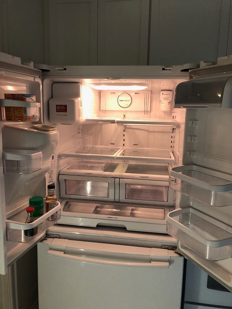 Large clean fridge.