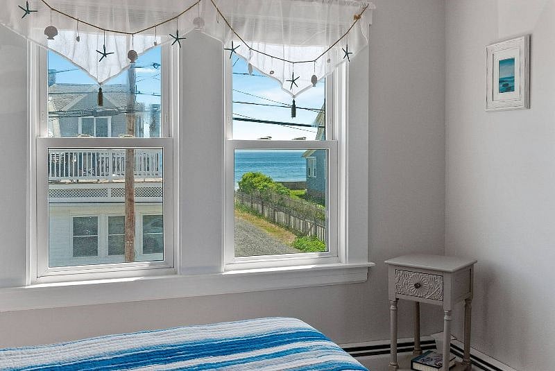 Wake up to the sound of crashing waves and some ocean views from the master bedroom