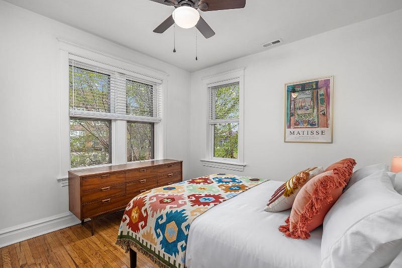 Master Bedroom has dresser, and full closet