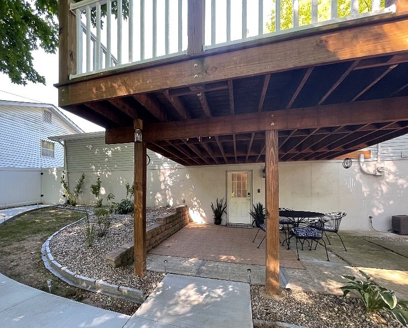 Patio and private entrance