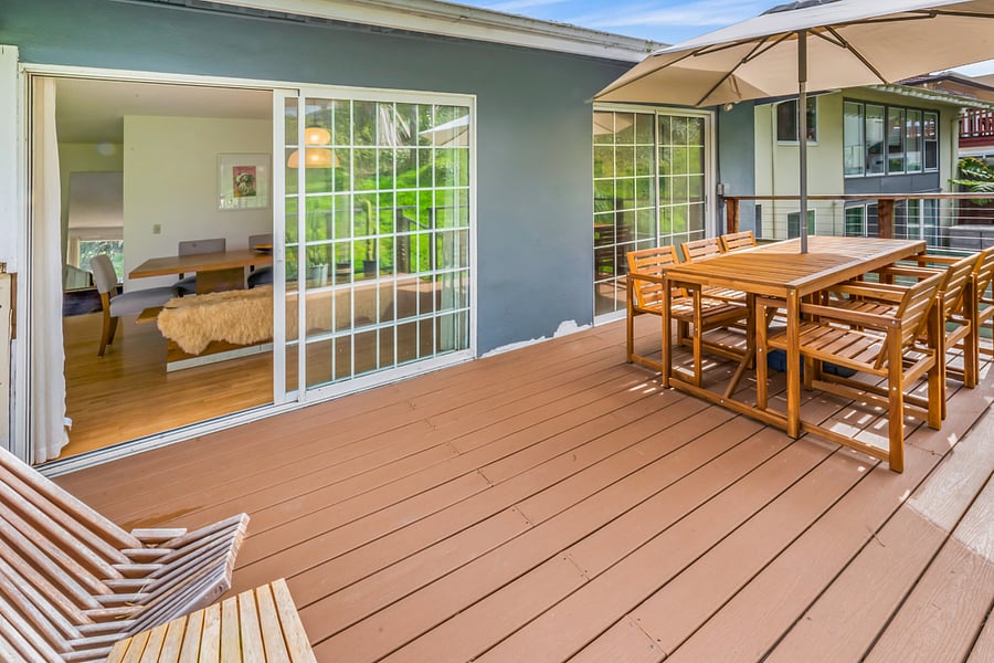 Relax and sip coffee on your peaceful outdoor deck!