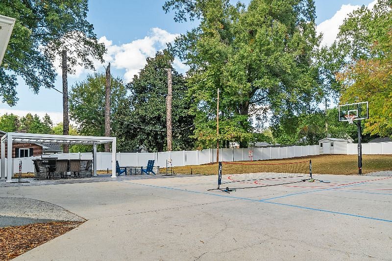Back Patio, Court & Kitchen
