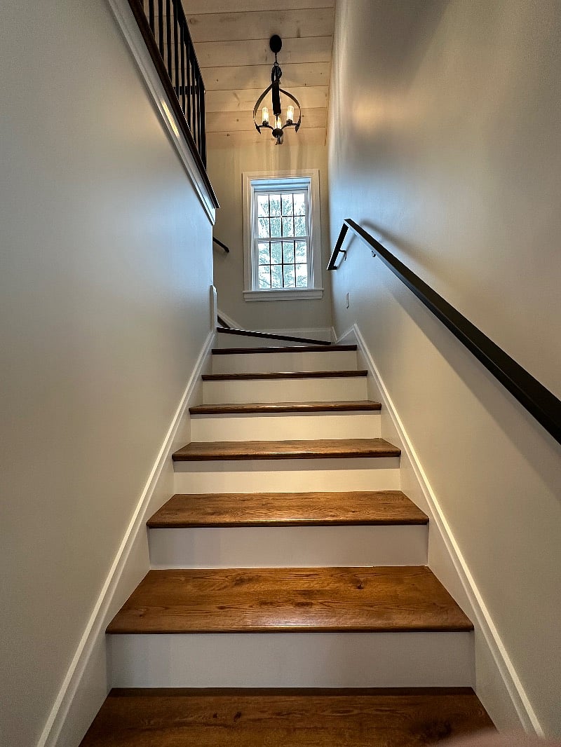staircase brings you to the second floor living area