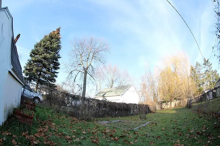 The rental has a fully enclosed backyard.