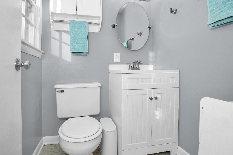 Half bath in Primary bedroom.