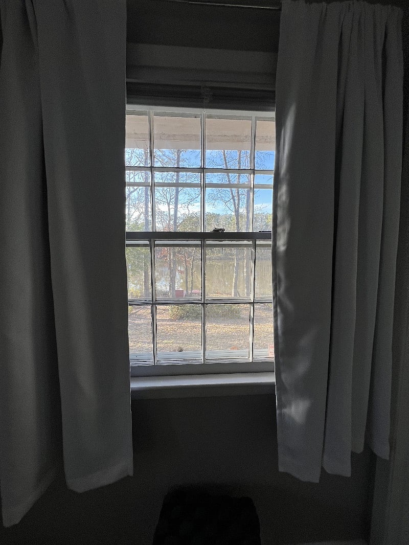 View out of primary bedroom window