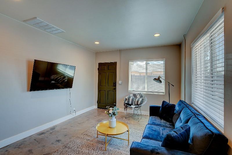 Comfortable living room with 55" TV