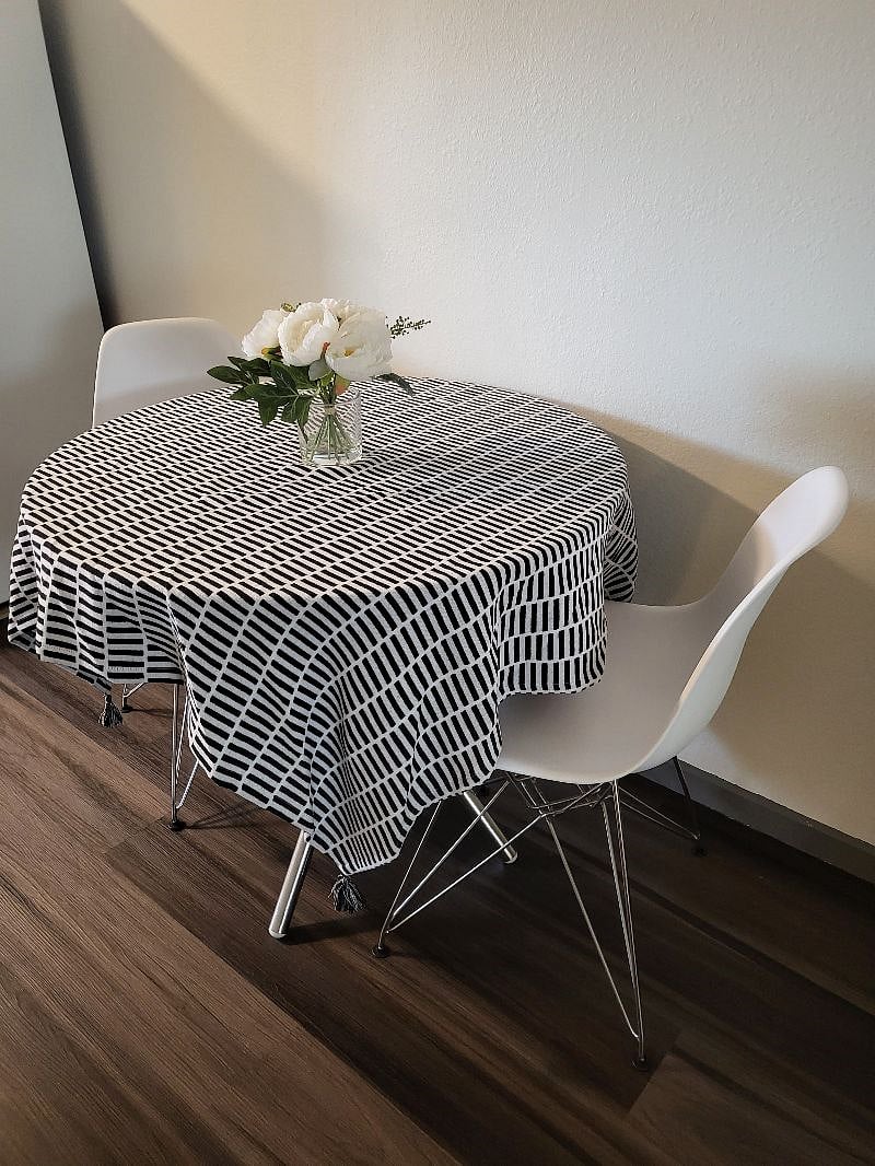 Glass dinette.