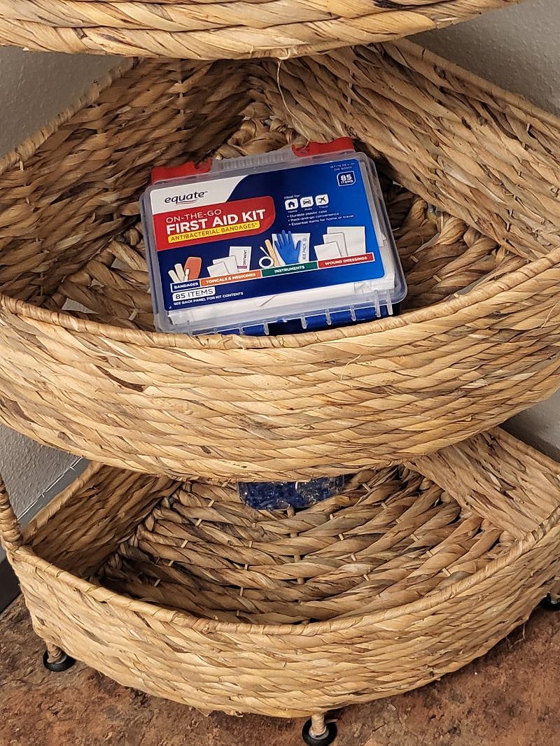 First aid kit.