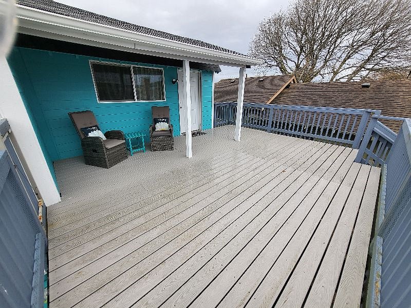 Spacious deck.