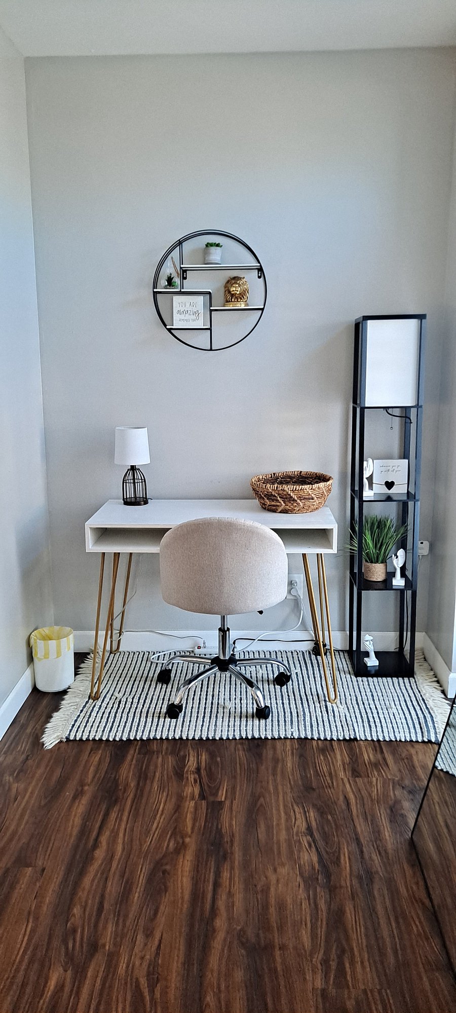 Master bedroom remote work station