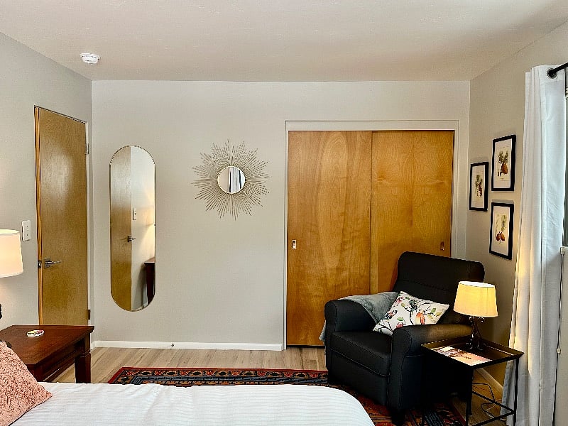 bedroom closet with lots of storage
