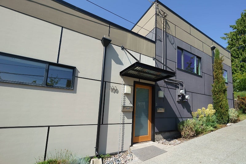 Mailbox on exterior.  Door code for deliveries is provided, so Amazon,UPS, FedEx can put packages inside.  Unit A front door is right inside shared front entry on ground level.