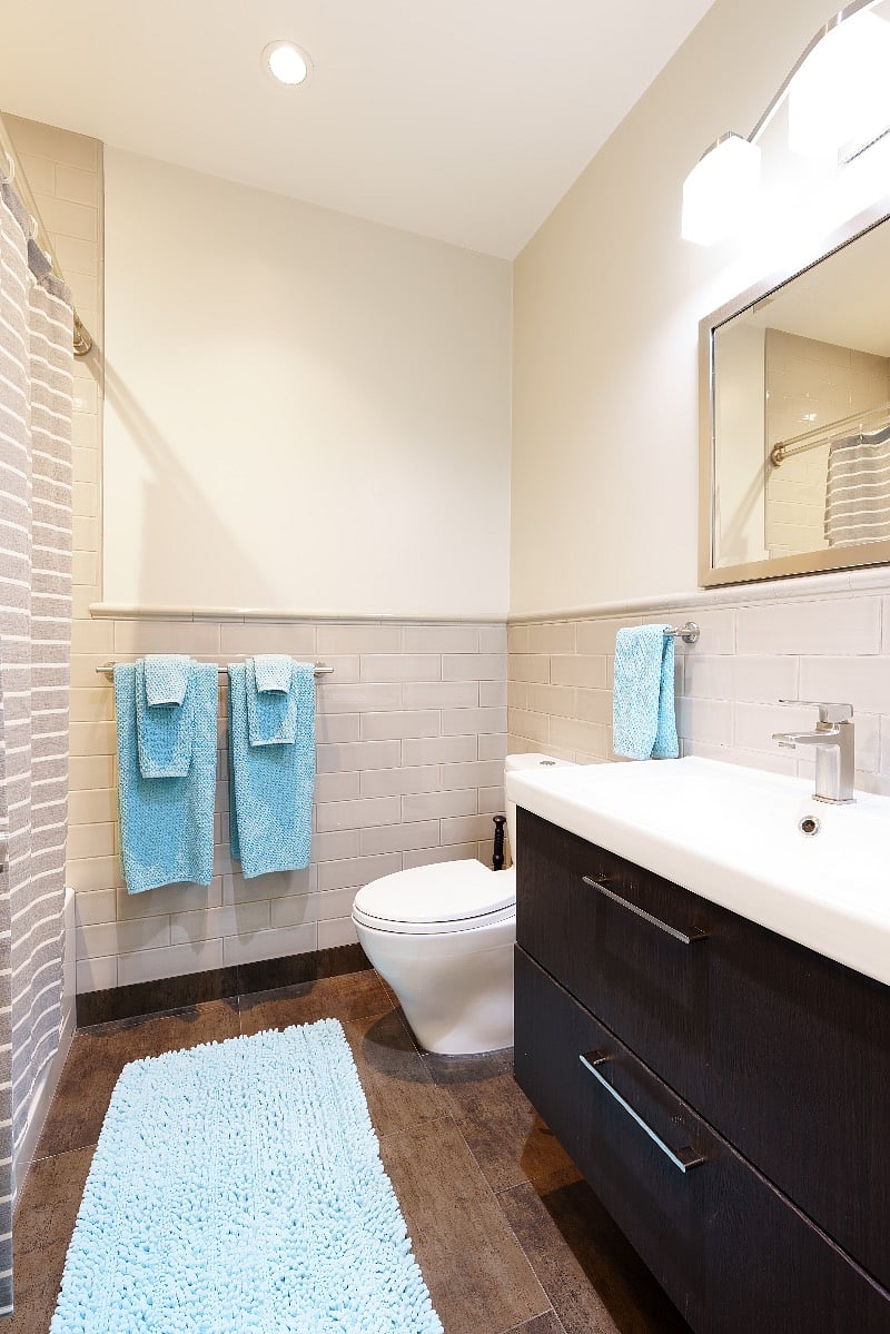 Heated floors in bathroom!