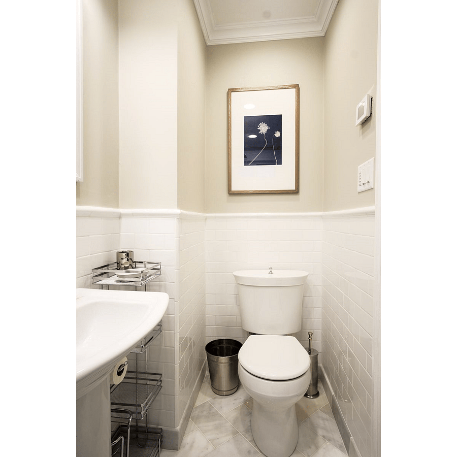 Private Bathroom with marble heated floors