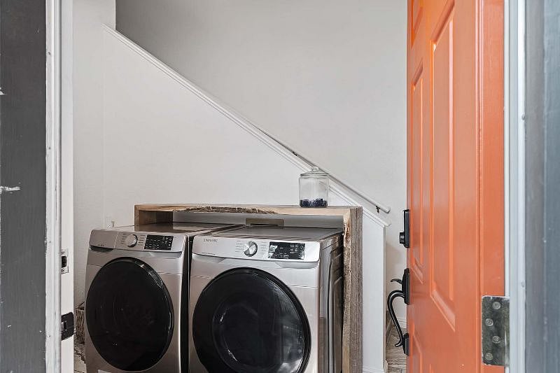 Washer and dryer are free to use, shared by other occupants.