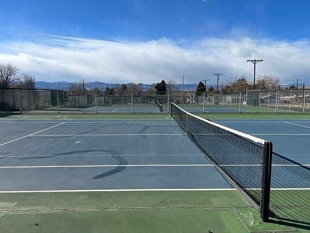 Tennis courts just up the street