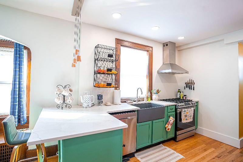 Recently modernized kitchen