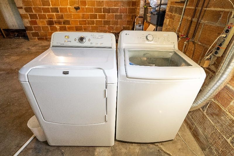 Brand new washer and large dryer