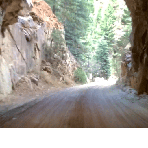 A Drive Through a Tunnel Carved out of a Mountain Above our Condo