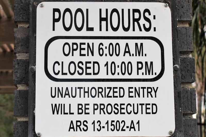 Community Pool Hours are from 6:00am - 10:00pm daily!
