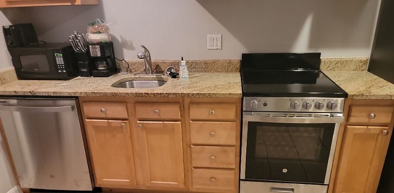View of kitchen area. All appliances are near brand new!