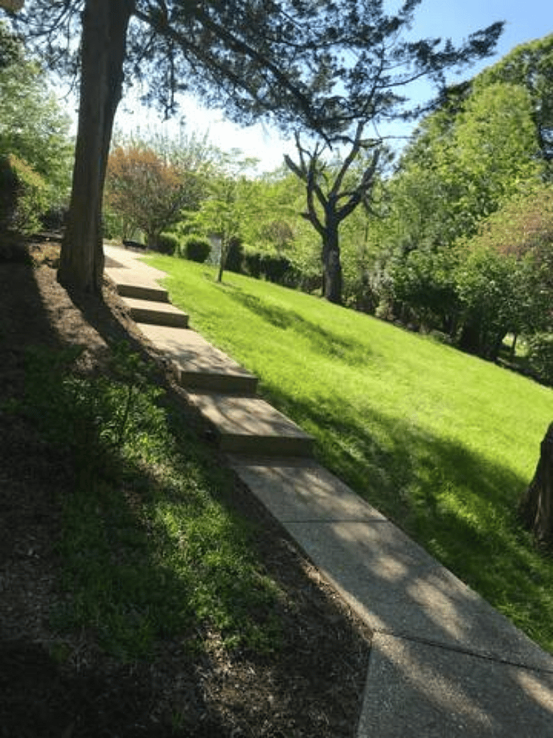Private walkway to/from suite