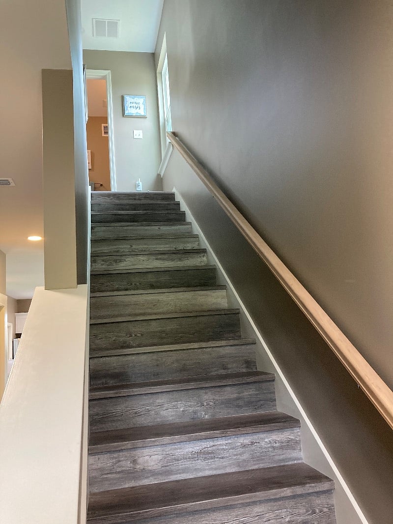 Stairs to upper 2 bedrooms/office
