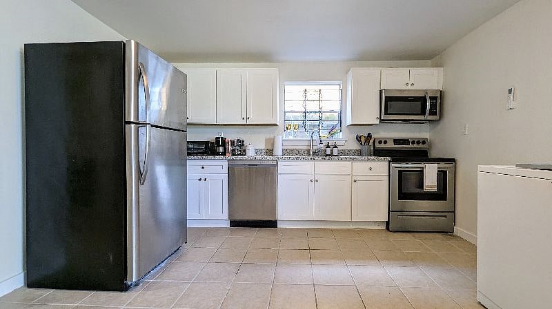 All-electric stainless steel appliances