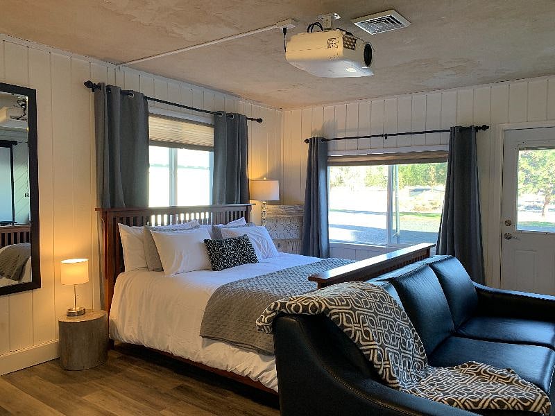 Second master and movie room with king bed