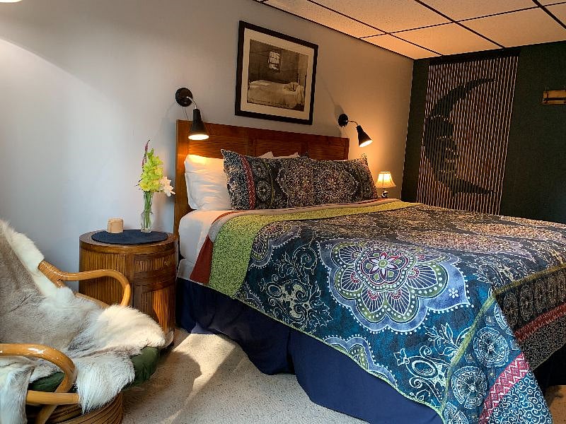 King bed in the master bedroom
