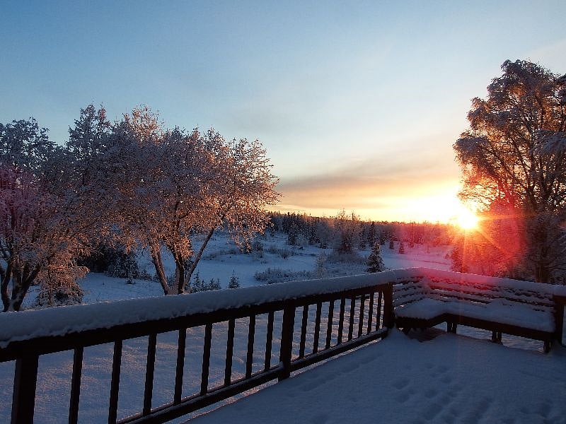 Winter sunset