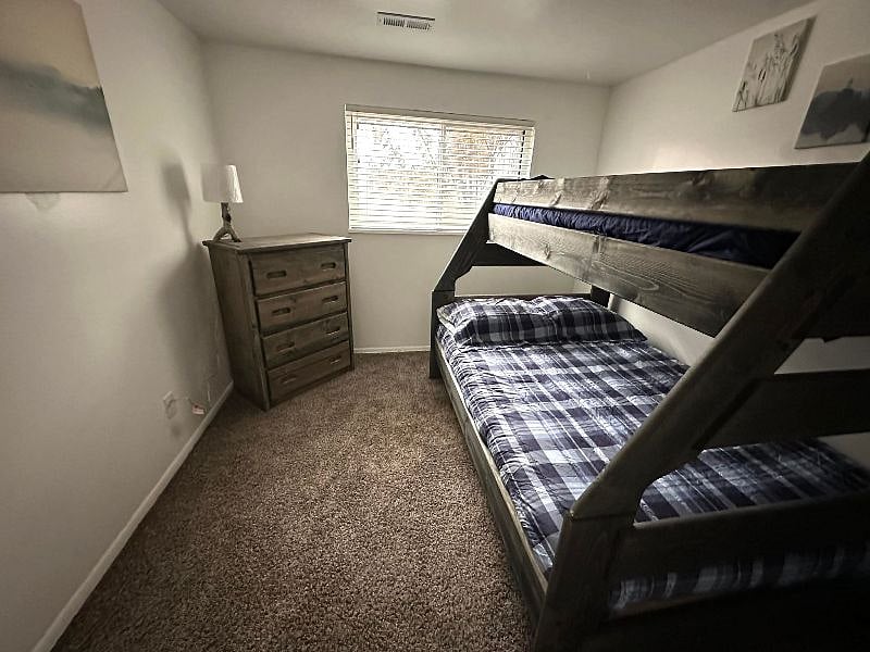 Room 2 bunk bed with full size lower mattress 