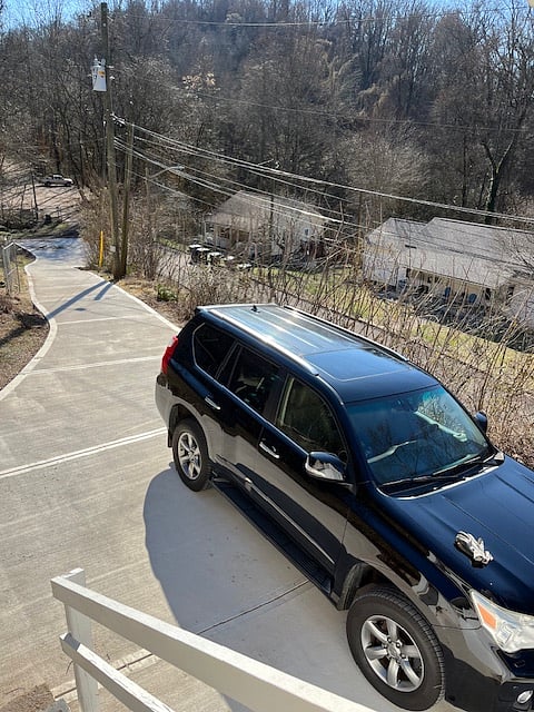 Driveway from the front porch