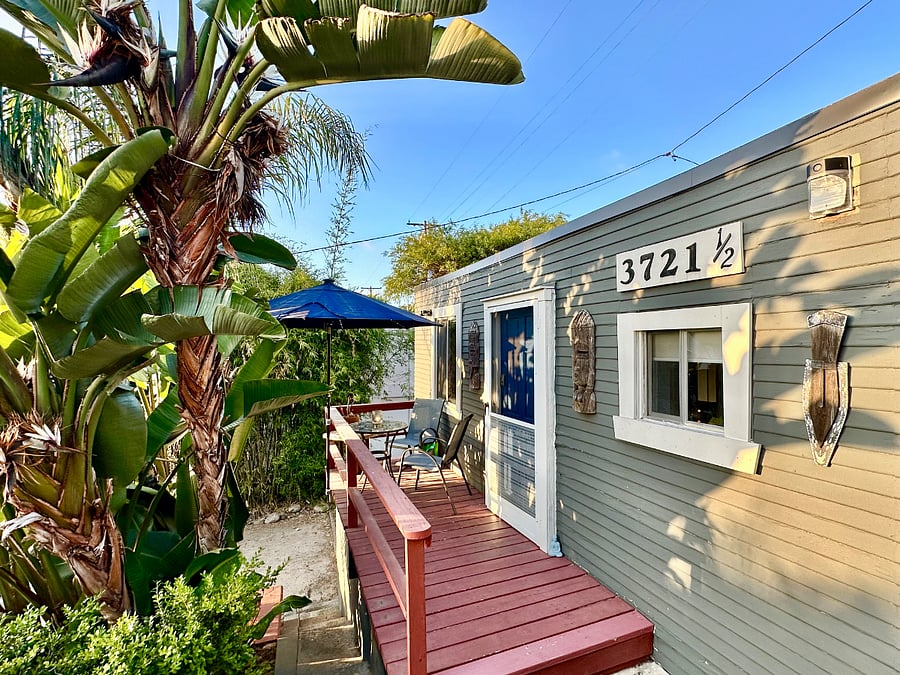 The red patio is for the Nest's exclusive use