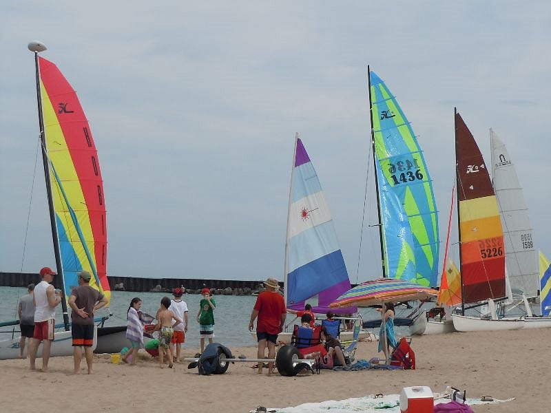 Kayak, Paddle Board, Catamaran, and Sail Boat Rentals are all available at Greenwood Beach