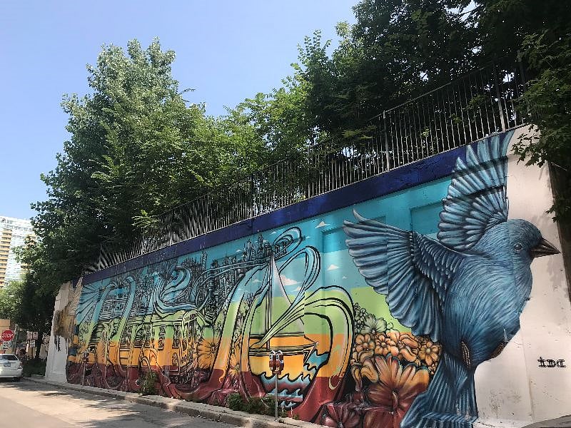 Evanston streets and bridges feature lots of public art installations
