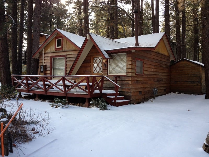 Snowy front yard
