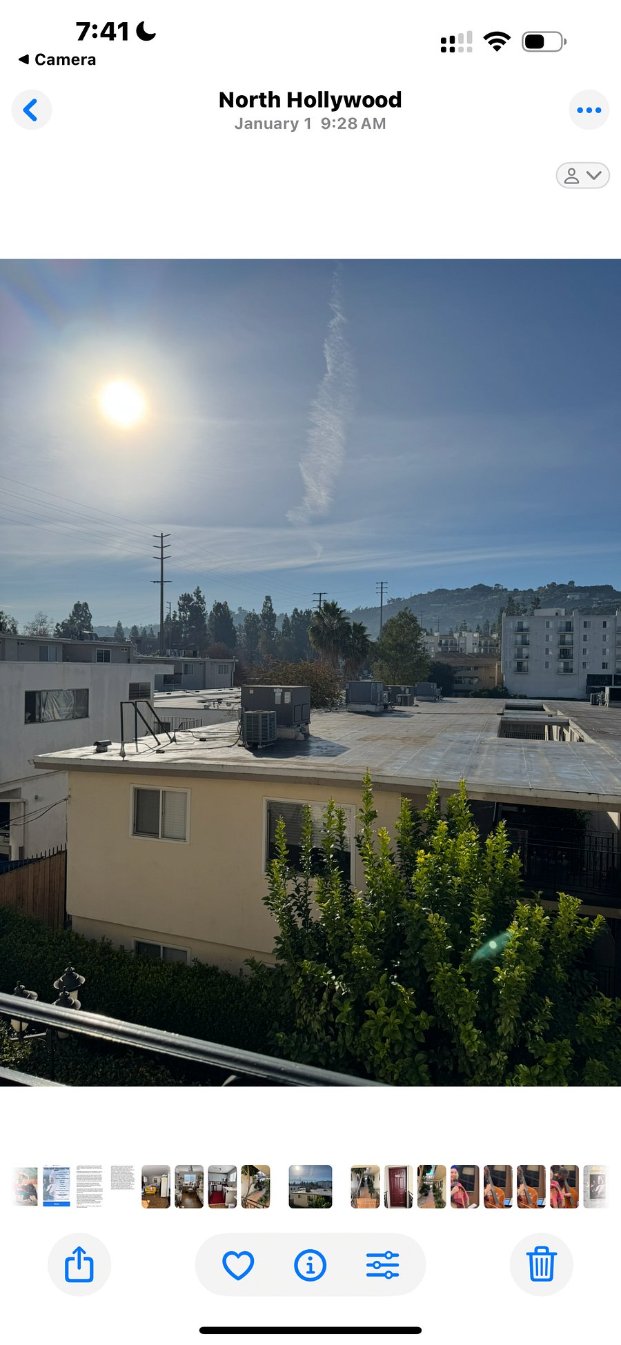 Beautiful picture window scenery of Mulholland Hills. Light and airy feel.