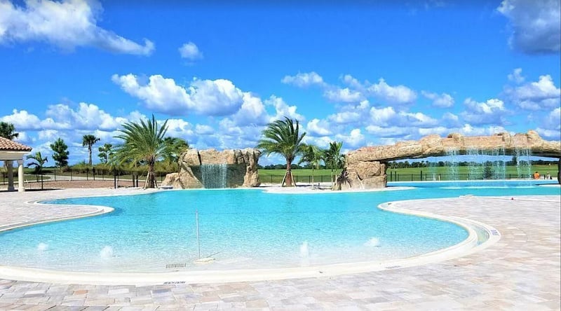 Walk-in pool area
