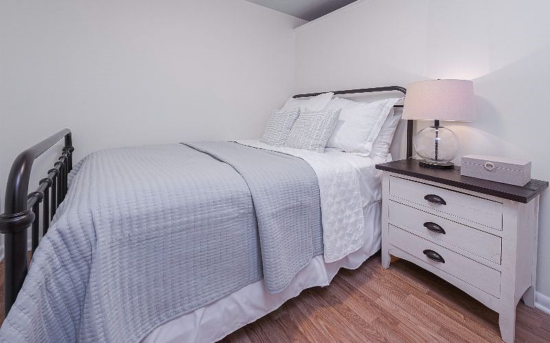 Bed 2- convenient nightstand and extend outlet for all your devices