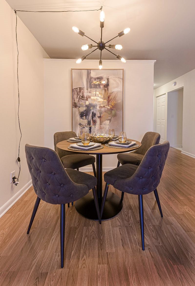 Everyone is welcome at the family table! Lets make some memories. Also doubles as a work station for those working remotely