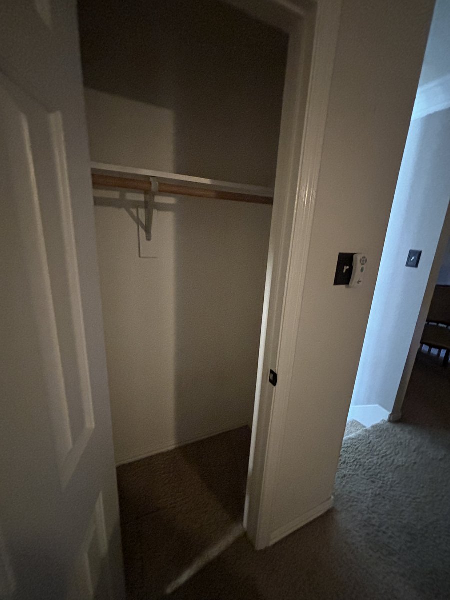 additional closet for hang up clothes.
There is also a large attic if you need more storage space