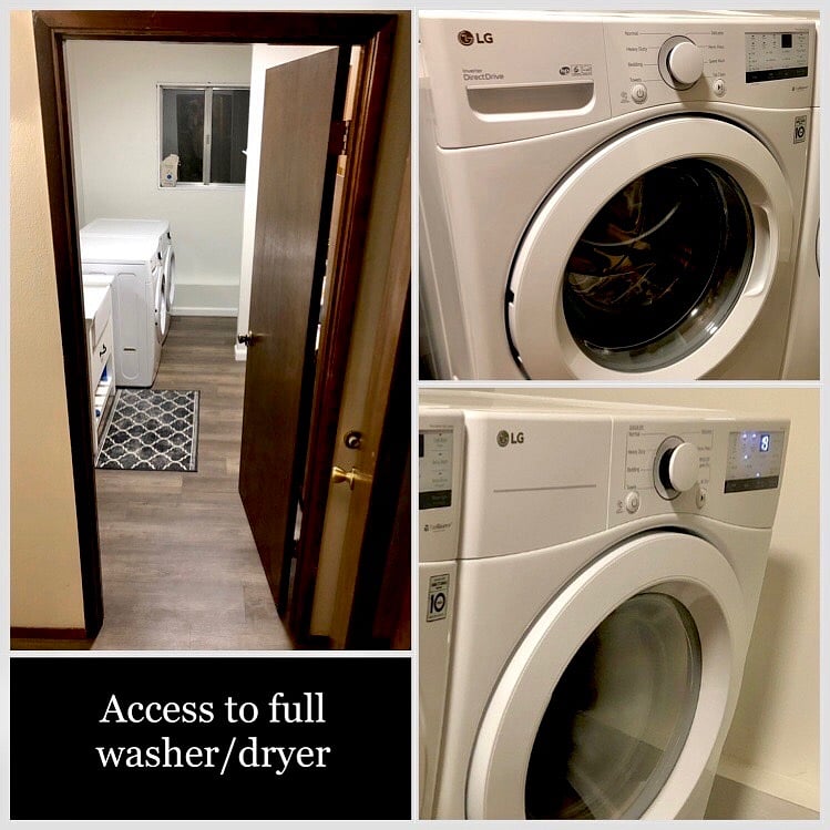 Shared, in unit W/D, located on lower level