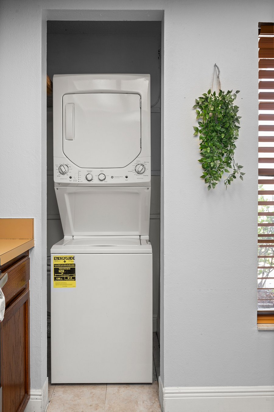 Enjoy the convenience of a full-size washer and dryer right on the premises