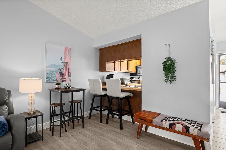 Spacious, bright, and open floor plan.
