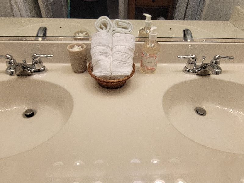 Double Sinks in Private Bathroom